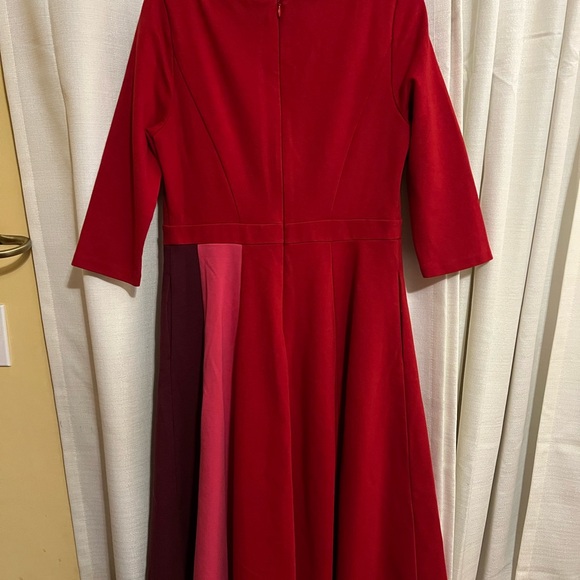 Boden Red A-Line Dress with Pockets Size US 10P - Picture 8 of 8